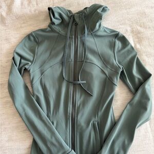 Lululemon Define Hooded Jacket, Medium Forest Sz 0
